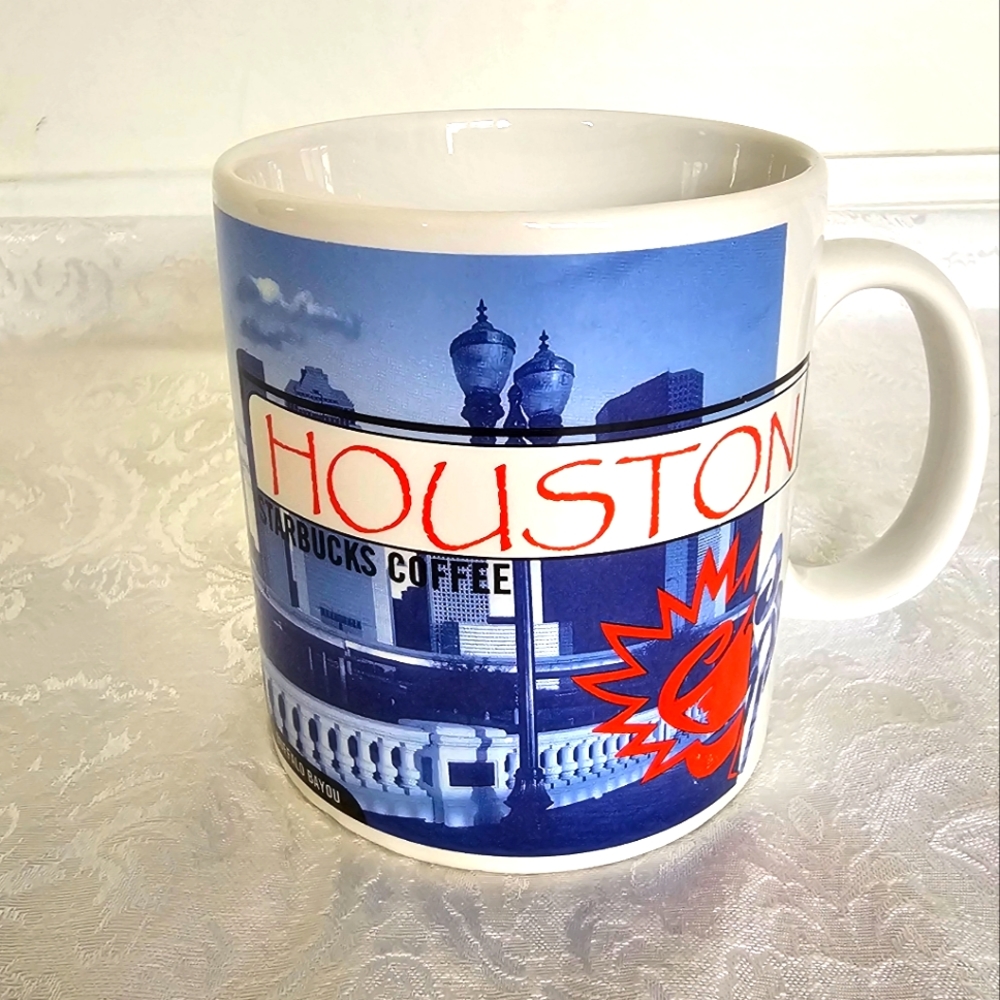 Vintage Starbucks Houston 20 oz Mug with Skyline, Oil Wells & Space Cent…